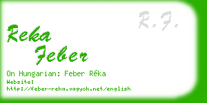 reka feber business card